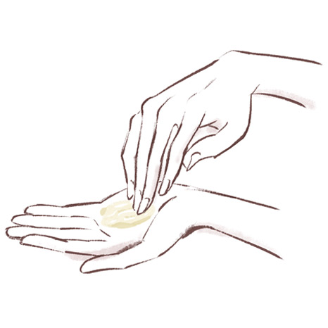 体温でトロトロになるまで溶かします